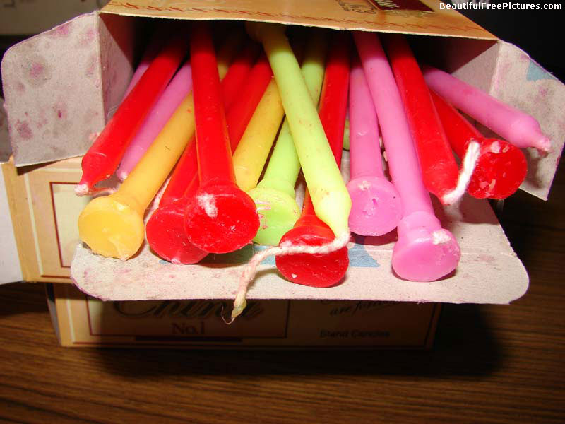 picture of colorful candles